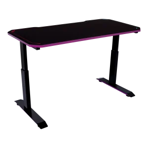 Cooler Master GD120 V1 Gaming Desk, 3 Level Hight Adjustment, 100kg Weight Capacity, Black/Purple, CMI-GD120-PRV1