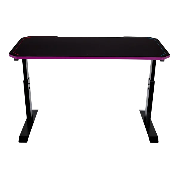 Cooler Master GD120 V1 Gaming Desk, 3 Level Hight Adjustment, 100kg Weight Capacity, Black/Purple, CMI-GD120-PRV1 - Image 2