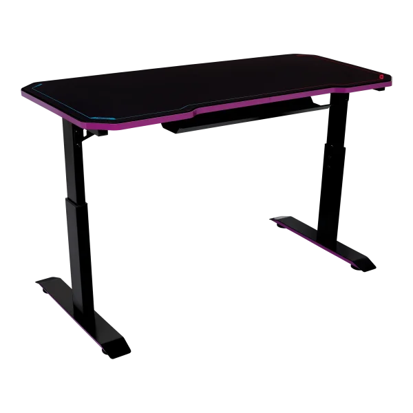 Cooler Master GD120 V1 Gaming Desk, 3 Level Hight Adjustment, 100kg Weight Capacity, Black/Purple, CMI-GD120-PRV1 - Image 7