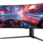 Cooler Master GP57ZS 57'' Dual 4K Rresolution Curved Gaming Monitor, VA Panel, 32:9 Aspect Ratio, 120Hz Refresh Rate, 1ms GTG Response Time, 1000R Curvature, 400nits Brightness, Black, CMI-GP57ZS-EK