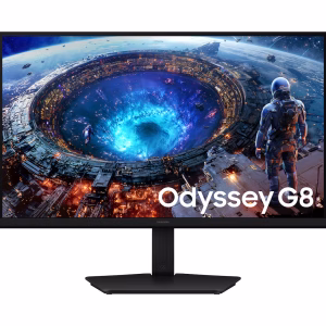 Samsung Odyssey G8 G80HF 27" Dual Mode Gaming Monitor, IPS Panel, 5K 180Hz / QHD 360Hz, 1ms Response Time, HDR10+ Gaming, AMD FreeSync™ Premium, NVIDIA® G-SYNC, Black, LS27HG806EFXUE, Engage Exclusive