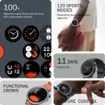 CMF by Nothing Watch Pro 2 Smartwatch, Touch Screen, Display Size - 33.5 mm, Dark Grey Strap - Image 5