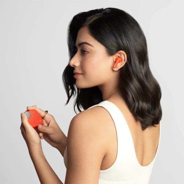 CMF by Nothing Buds Pro 2 with 50 dB ANC, Hi-Res + LDAC, Smart Dial, Spatial Audio, Dual Drivers Bluetooth Headset, Orange - Image 4