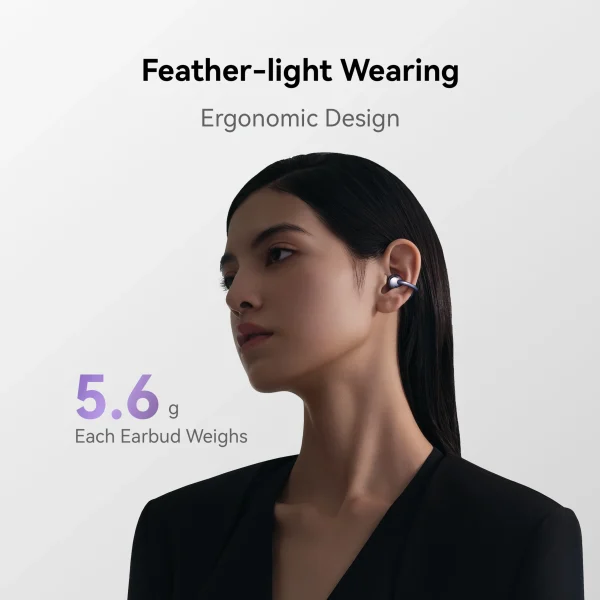 Huawei Freeclip,Open-ear design,AI Clear Call,Long Battery Life,Dual-Device Connections Bluetooth Headset, Black - Image 6