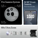 Nothing Phone 3a Pro, 12 GB RAM, 256 GB Storage, 7s Gen3 | Octa Core Processor, 50MP (Main) + 50MP (3X Periscope)+ 8MP (Ultra-Wide) Rear Camera, 5000 mAh Battery, Grey - Image 3
