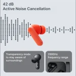 CMF by Nothing Buds 2a, 42 dB ANC, 12.4mm Driver, Dirac-tuned, Ultra Bass Tech, 35.5 hrs Bluetooth Headset, Light Grey - Image 5