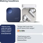 CMF by Nothing Buds 2 Plus with 50dB Hybrid ANC, Hi-Res + LDAC, Spatial Audio, 6HD Mic, 61.5Hrs Bluetooth Headset, Blue - Image 4