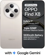 OPPO Find X8 5G Mobile Phone, 16 GB RAM, 512 GB Storage, Triple 50MP Periscope Telephoto Camera, 5630 mAh Battery Life, Star Grey