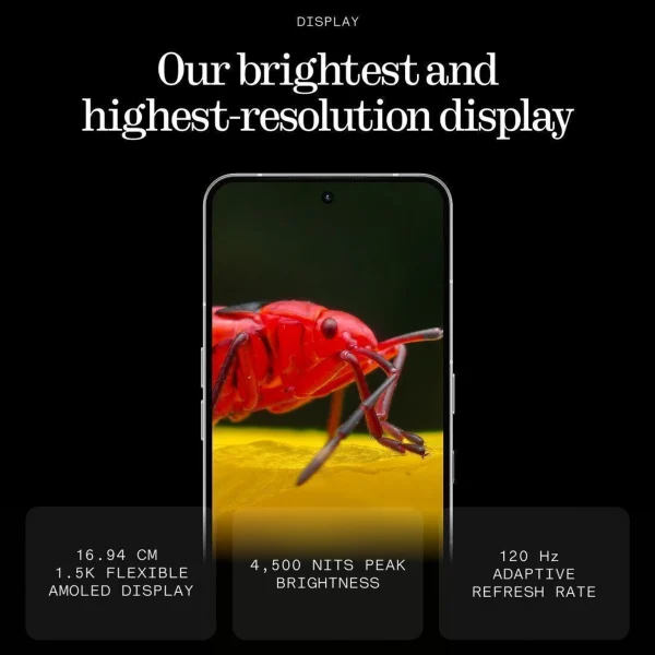 Nothing Phone 3, 12 GB RAM, 256 GB, 8s Gen 4 Mobile Platform | Octa Core Processor, 50MP + 50MP + 50MP Rear Camera, 5500 mAh Battery, Black - Image 12