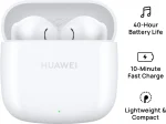 Huawei FreeBuds SE 2, 40-Hour Battery Life, Compact and Comfortable to Grip, 3 Hours of Music Playback on a 10-Minute Charge, IP54 Dust & Splash Resistance, Robust Bluetooth 5.3 Connections, White - Image 4