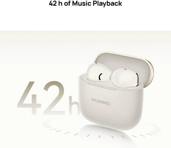 Huawei Freebuds SE 3,42h of Music Playback,IP54 Dust & Splash Resistance, Fast Charging Bluetooth Headset, Beige - Image 4