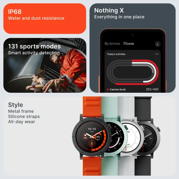 CMF by Nothing Watch 3 Pro, 1.43 AMOLED, 13 Day Battery, Dual-band GPS, Advance Heart+Sleep Monitor Smartwatch, Dark Grey Strap - Image 6