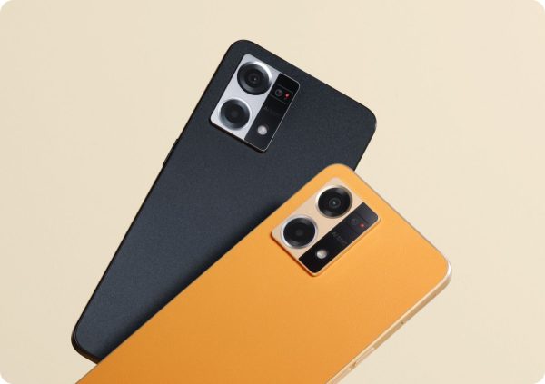 Oppo Reno 7 4G With Snapdragon 680 SoC, 8GB RAM +128 Storage, Triple Cameras, Orange - Image 2