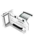 Cooler Master Vertical Graphics Card Holder Kit V3, Broad compatibility for MATX, ATX, EATX chassis, Universal GPU holder, PCIE 5.0 Compatible, Includes Riser Cable- 165mm, White, MCA-U000C-WFVK03
