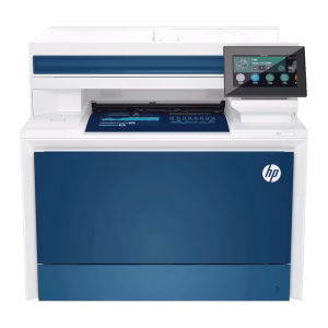 HP Color LaserJet Pro MFP 4303fdw Printer, A4 Colour Laser Multifunction Printer, Print speed up to 35/33 ppm black & color, USB, Ethernet, Wi-Fi, White-Blue, 5HH67A